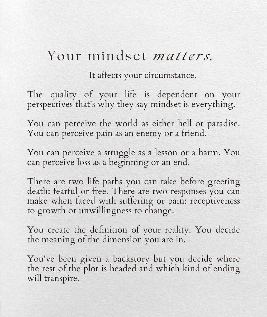 Liminal1988's tweet photo. Your mindset matters https://t.co/s9UU9WYso2