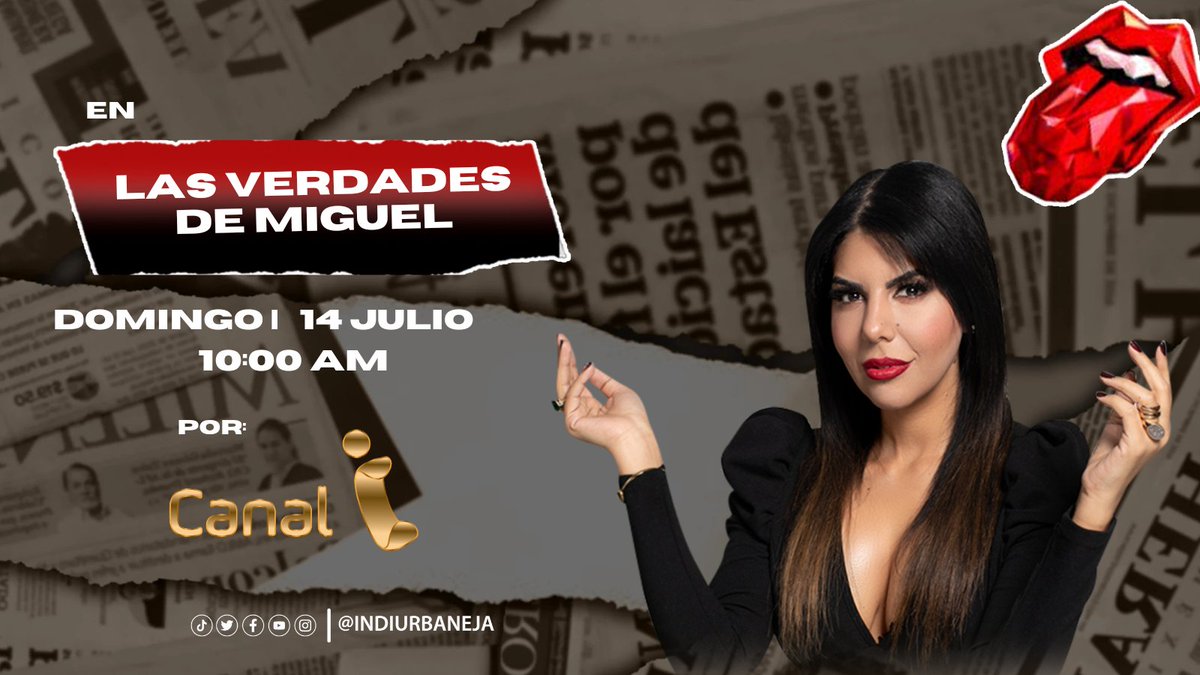 Feliz domingo mi gente ♥️
En minutos nos vemos en 'Las Verdades de Miguel' con mi querido <a href="/msverdades/">Miguel A Salazar R</a> por <a href="/canal_i/">Canal i</a> 

¡Los espero! 😘 
📹 lorini.net/canali/