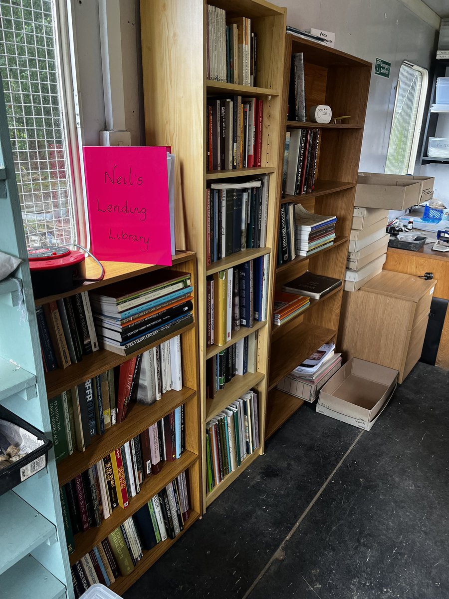 This year, we've introduced a lending library for anyone wanting to do some more reading about the archaeology they've been digging on site. The books were owned by our founder, Neil Faulkner's personal collection, and kindly donated by his family to the project for all to use.