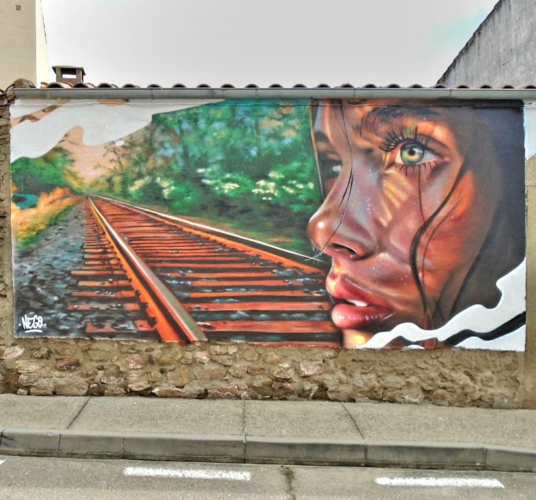 MolinaStreetArt's tweet image. &apos;Camino&apos; by Spanish Nego in Hinojosa de Duero, Spain (2024) #nego #streetart #lamolinastreetart | photo via artist mysl .nl/vYBXr