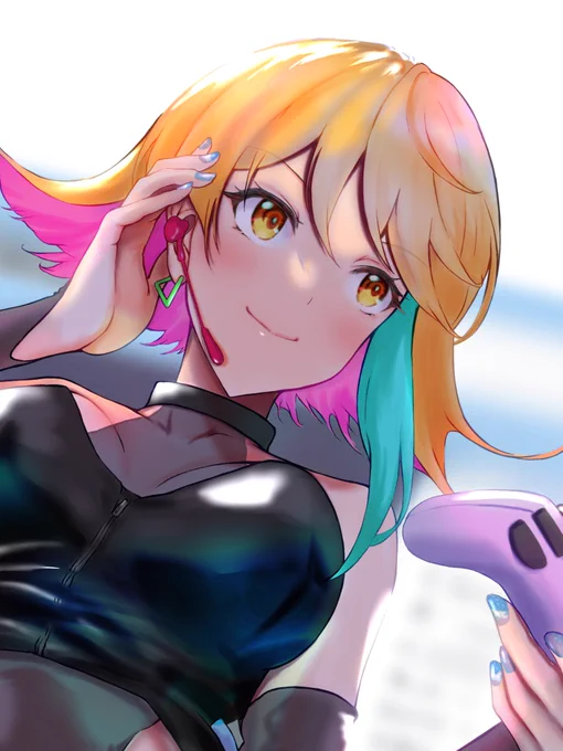 一部公開OKとの事ですのでチラリと。サイバーちっくな感じで描いています。よろしくお願いします<(_ _)> 