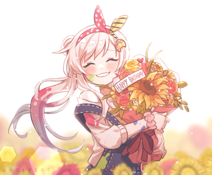 Happii buurthdayy bestiiiiie~!! smoga tambah cehaat, tambah tajiir, tambah tinggii, dan tambah dumpy uwu <3 #ioarts #Happyio20 #iofiGalaxyTicket 