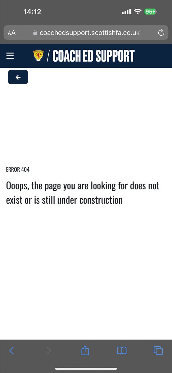 BMDscouting's tweet photo. @grpat Hi Greg - I am trying to find out info and book onto a course but I am unable to on Commet - when I try and get help I get this message - any help you can give would be great fully appreciated https://t.co/YtobN0DgBZ