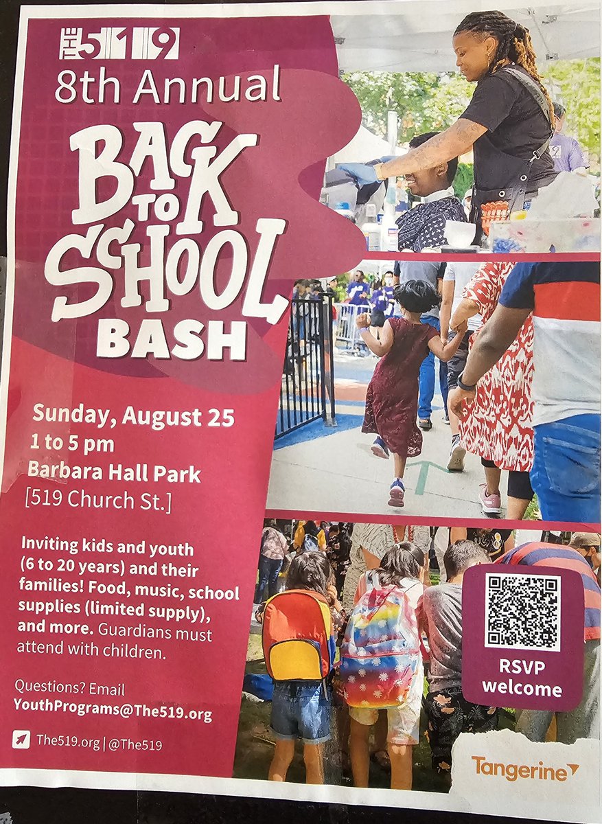 ALLACCESSNOWTO's tweet image. The 519, 8th annual Back To School Bash.