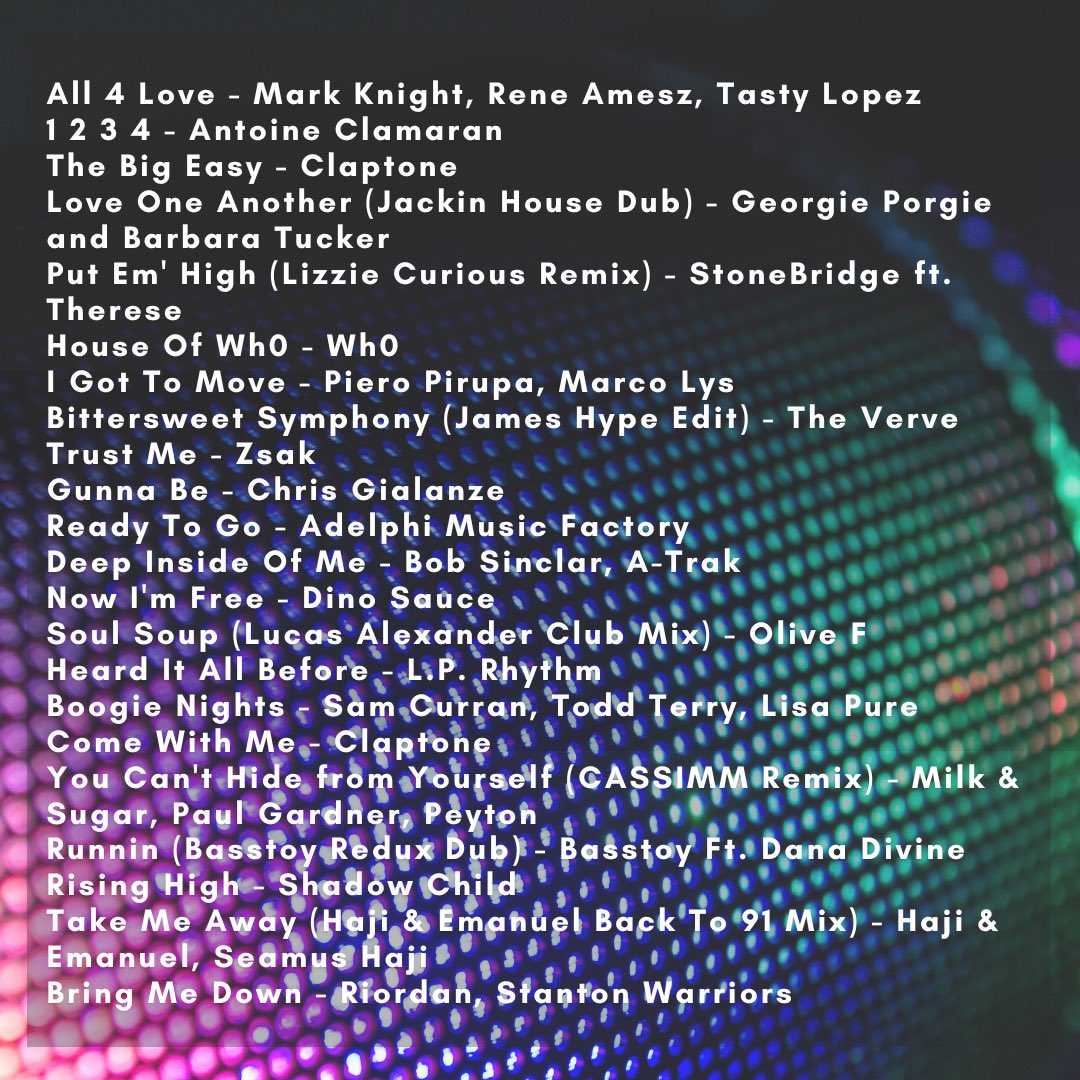 Brand new mix on Mixcloud. 

Listen here: mixcloud.com/JulesVic/house…

#housemusic