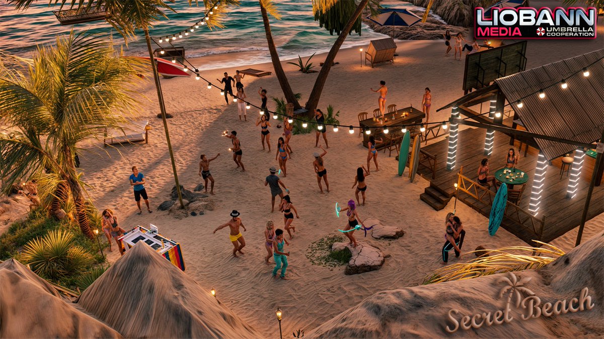 Liobann's tweet photo. #UmbrellaCooperation #3dxchat #VirtualPhotography #SecretBeach #AfterWork #WarmUp
#MegaSecretBeach @Liobann @3dxchat
UMBRELLA™ SECRET BEACH AFTER WORK EDITION ꜱᴇx|ᴄʜɪʟʟ
"Another fantastic evening at Secret Beach! This time extended by an hour until 10 pm. Here are some snapshots to reminisce about the night. 🌅📸"
Part 03 of 04