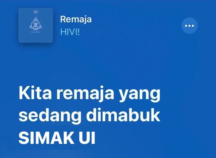 OKK_UI's tweet image. Mabuk cinta ❌ Mabuk SIMAK ✅