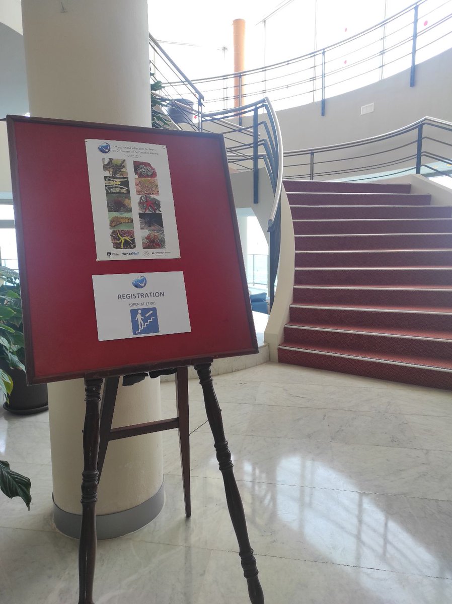 IEC_Tenerife24's tweet photo. All set for  the #InterEchinodermConf17 ! See you starting at 5:00 PM for registration and at 7:00 PM for the welcome cocktail 🌊 https://t.co/iGeGGtIoLu