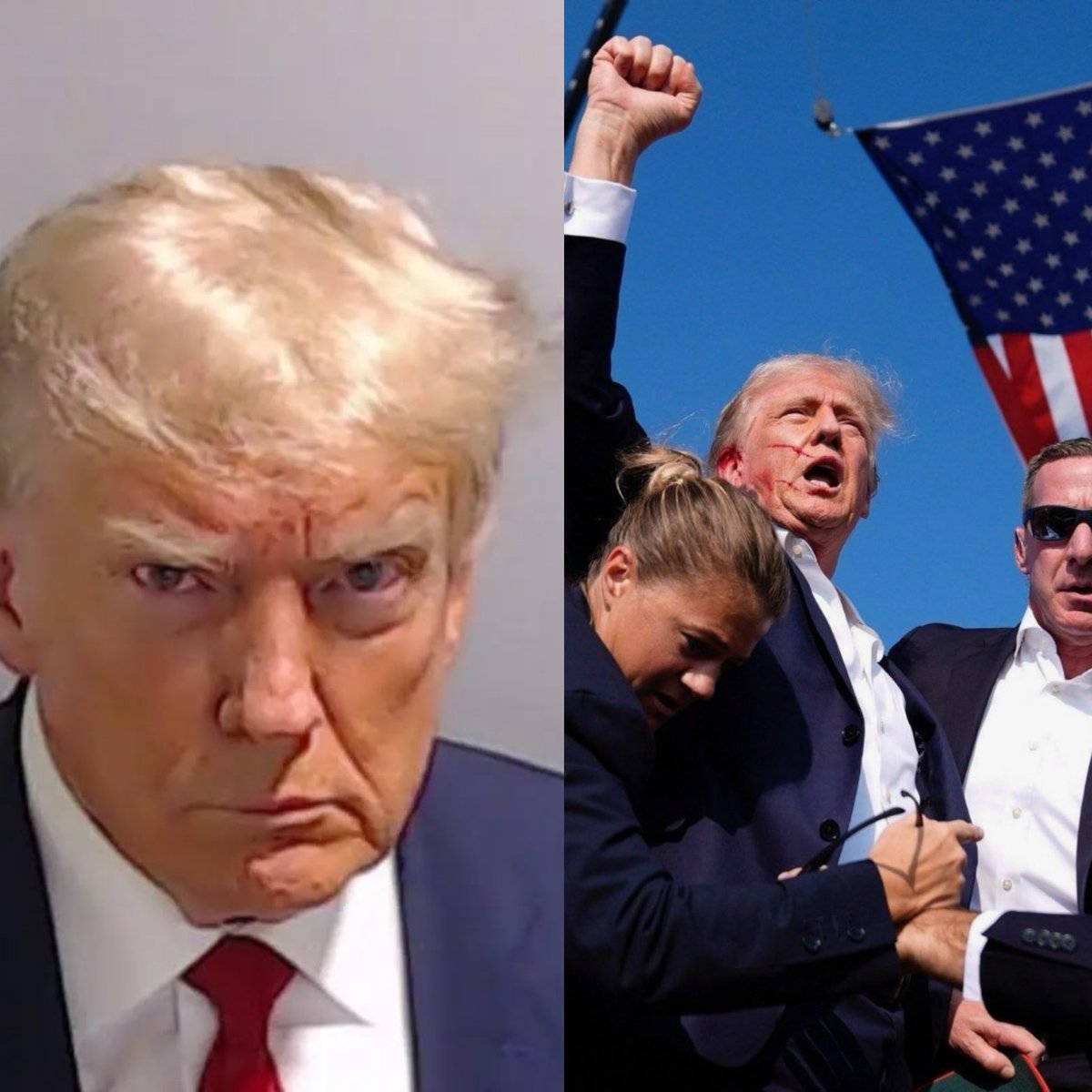 Bharat5x's tweet photo. 4 yrs of relentless attacks &amp; scrutiny! But @realDonaldTrump is the comeback king! From mugshot to gunshot, he's survived it all &amp; comes back stronger every time! #TrumpTheGreat #MAGA https://t.co/TofmfCuqol