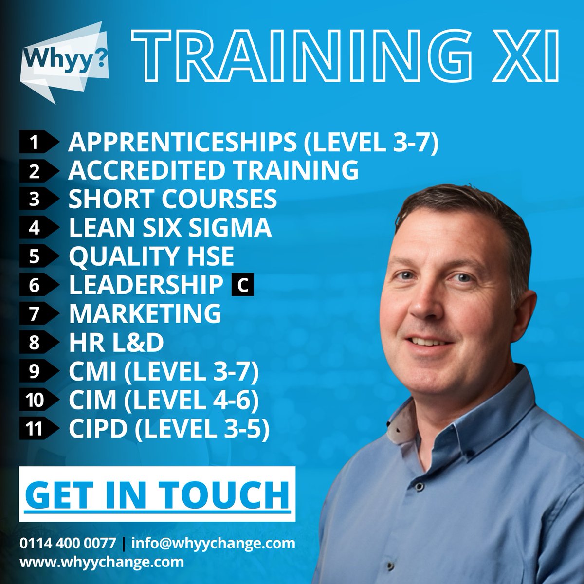 ⚽ Our Training XI for the #EURO2024  Final has been announced! 📝

Let's get your teams performing⬇️

🔗 whyychange.com

#euros #final #EURO2024Final #EnglandSpain #football #England #Training #Apprenticeships #SouthYorkshire <a href="/England/">England</a>