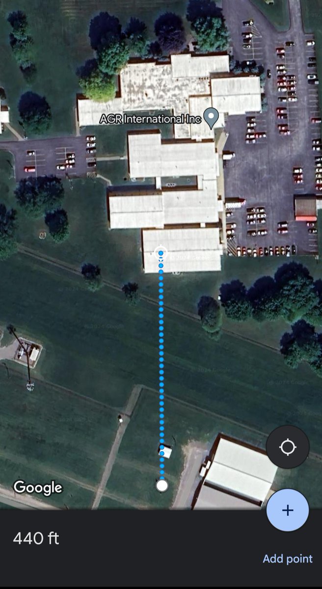 RazorAxis's tweet photo. @FoxNews stop saying the shooter was 200 or 250 yards away. It's real easy to use Google maps and measure it. He was about 150 yards away. https://t.co/DnSEsC68Qf