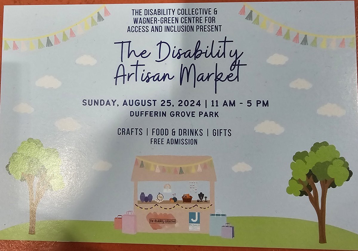 ALLACCESSNOWTO's tweet image. The Disability Artisan Market.