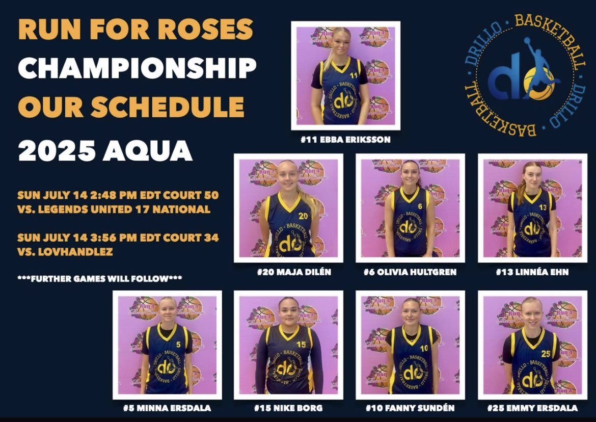 SundenFanny's tweet photo. Here’s my schedule for the @TFNsRun4Roses championship! Super great full for this opportunity💗 https://t.co/xJcui39lVX