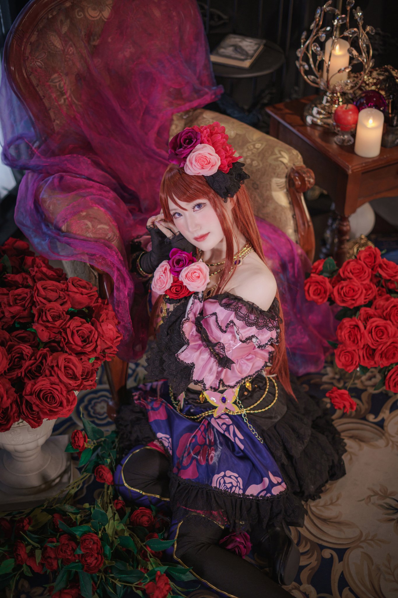 アイカツ ローズボンボン コーデ 紫吹蘭 （アイカツ