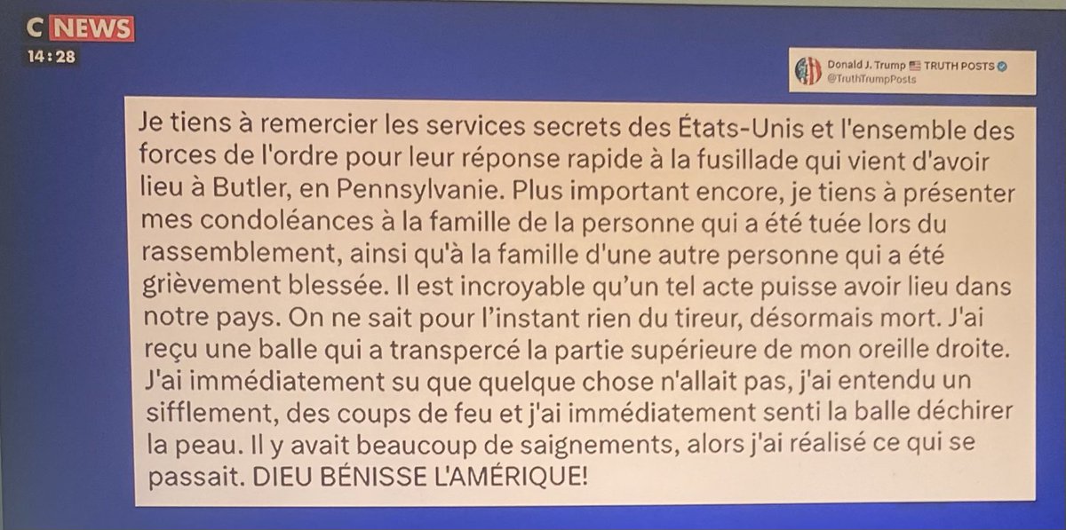 Resistance_SM's tweet photo. Le Président @realDonaldTrump sur la tentative de cet assassinat suivra une #scrupuleuse enquête les #commanditaires doivent êtres trouvés 🎥@EuropeInvasionn https://t.co/egWTLRWVGF