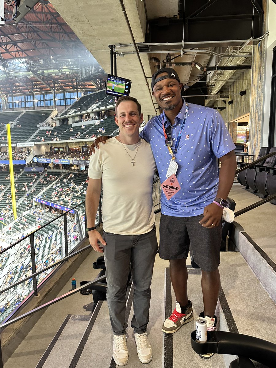 Great seeing my guy John Means in Dallas. Rooting for a speedy recovery. We had a great convo and wow he really loves  #Birdland