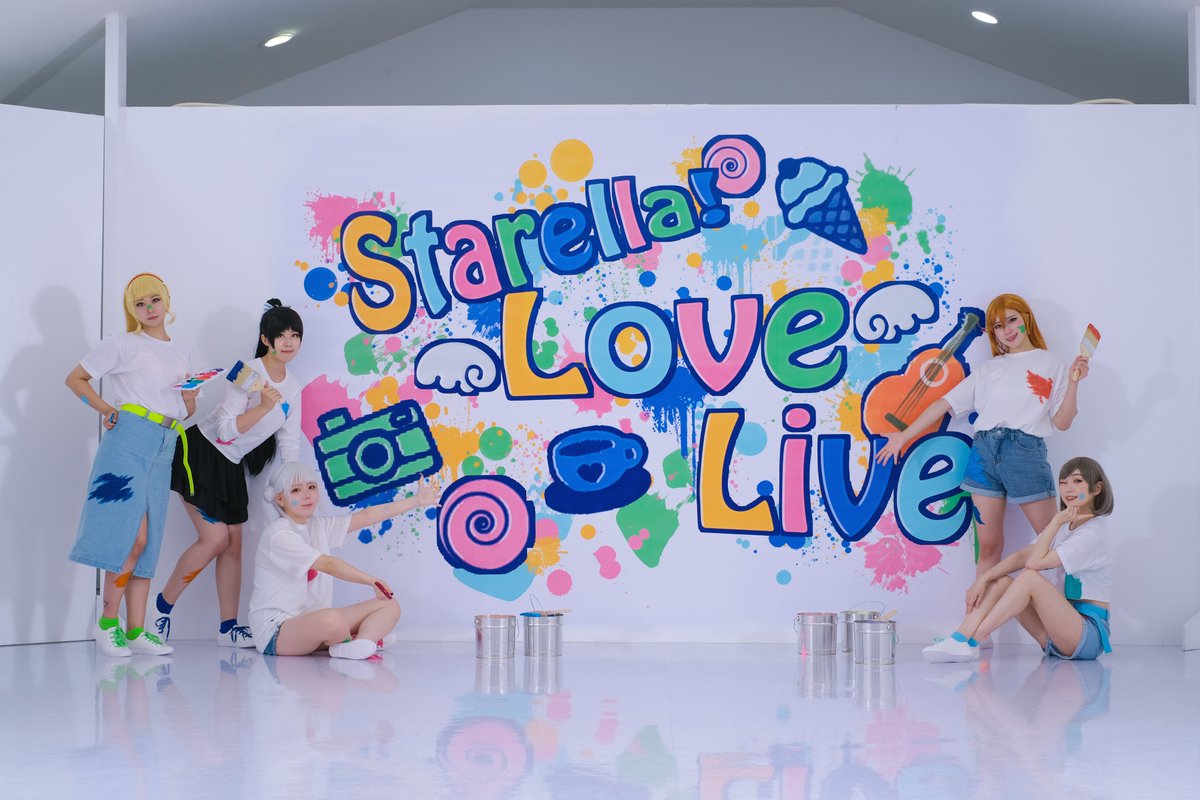 Star_liella's tweet photo. 🌠스타에라! Painter 스타일 공개🌠
#Starella_Painting_Story 

마지막 단체 사진을 공개합니다-!!
🧡🩵🩷💚💙 https://t.co/EVCoqRhnFg
