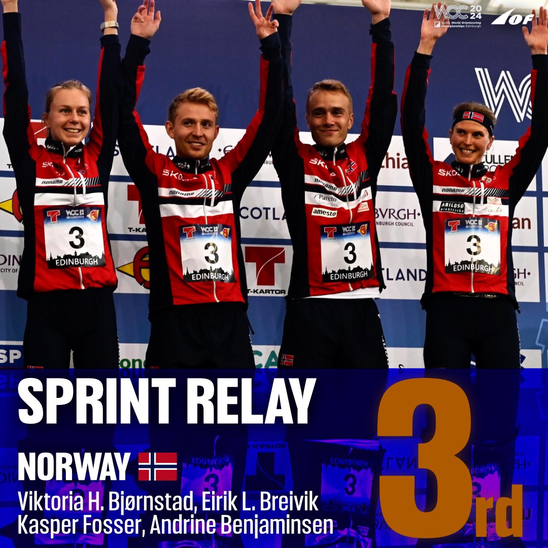 WOC2024 (@woc2024) on Twitter photo Switzerland are the WOC 2024 Sprint Relay Champions! ๐จ๐ญ
๐ซ๐ฎ Finland finish in second and ๐ณ๐ด Norway follows in 3rd, following a disqualification for Sweden.
Incredible racing and congratulations to all the medallists! ๐
๐ธ <a href="/IOForienteering/">IOF Orienteering</a> / Kristina Lindgren Switzerland are the WOC 2024 Sprint Relay Champions! ๐จ๐ญ
๐ซ๐ฎ Finland finish in second and ๐ณ๐ด Norway follows in 3rd, following a disqualification for Sweden.
Incredible racing and congratulations to all the medallists! ๐
๐ธ <a href="/IOForienteering/">IOF Orienteering</a> / Kristina Lindgren