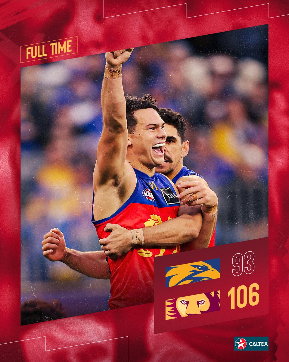 brisbanelions's tweet photo. FT | SIX-CESS! 😍
#AFLEaglesLions https://t.co/Zfr3EXdiWk