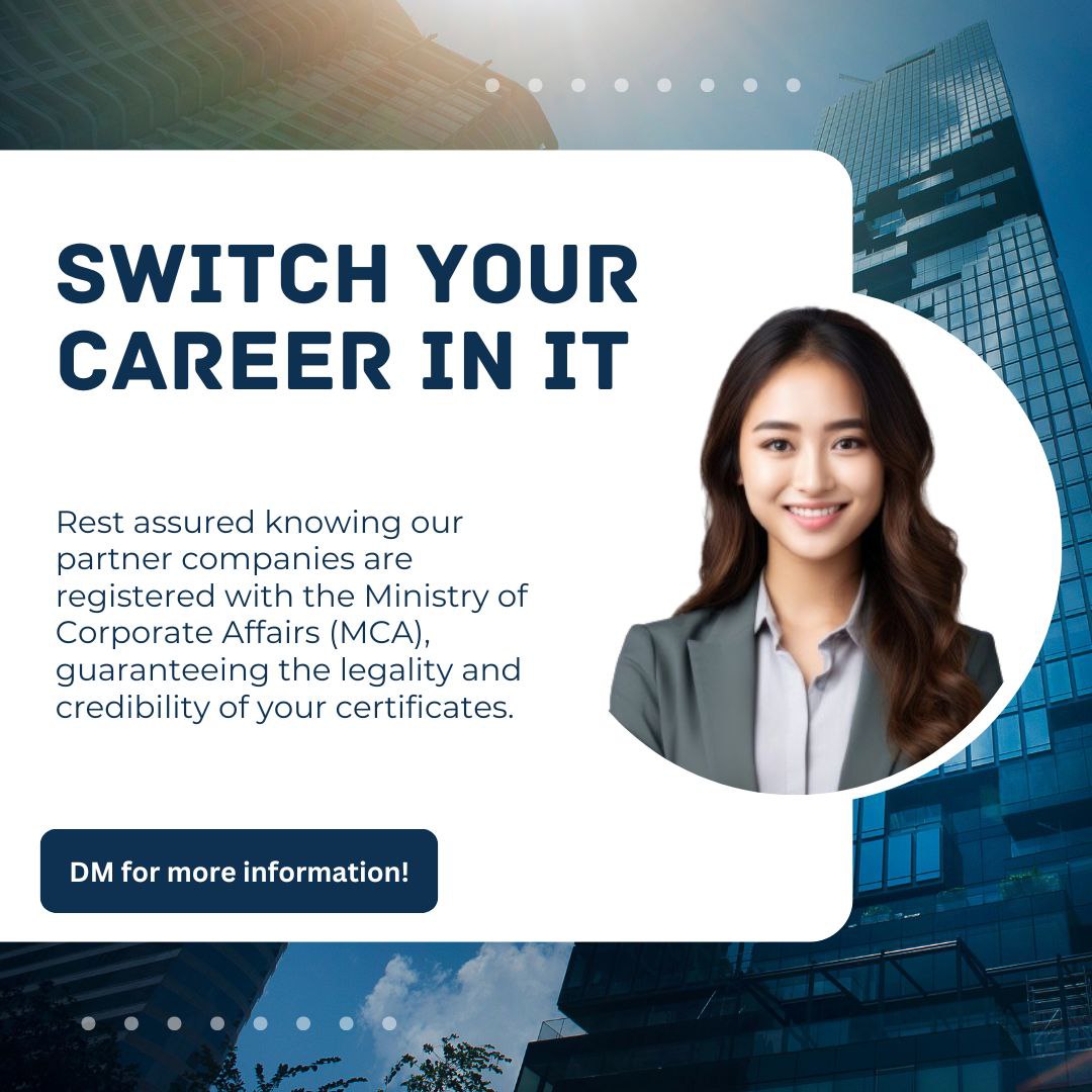 Mamta10Bharti's tweet image. Want to join the tech world but have a non-IT background? Our personalized experience letters make your transition smooth and effective. Unlock new opportunities today!

!#CareerSwitch #NewToIT #ITJourney #TechCareerChange #FromNonITtoIT #CareerTransformation #ITTransition