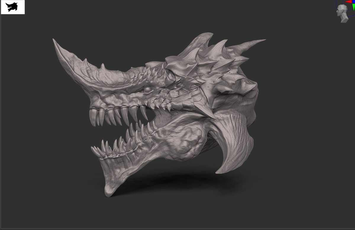 akusesa_'s tweet photo. I made a dragon head sculpture
#zbrush #3dcg #roblox https://t.co/bh4MO6gcvE