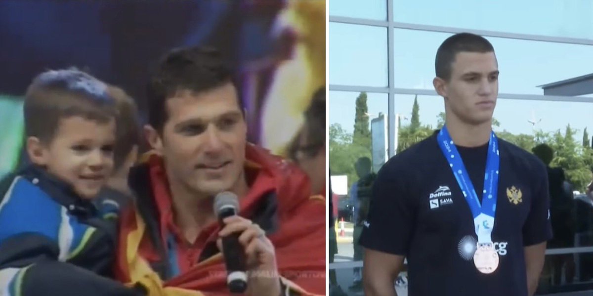 Nosio sam ga u naručju dok je 2012. slušao himnu 🇲🇪 nakon što sam sa reprezentacijom osvojio medalju u Ajndhovenu.
Sada ja slušam himnu nakon što je on sa reprezentacijom osvojio svjetsku bronzu.
Moj mlađi sin - Srđan Janovic 💪