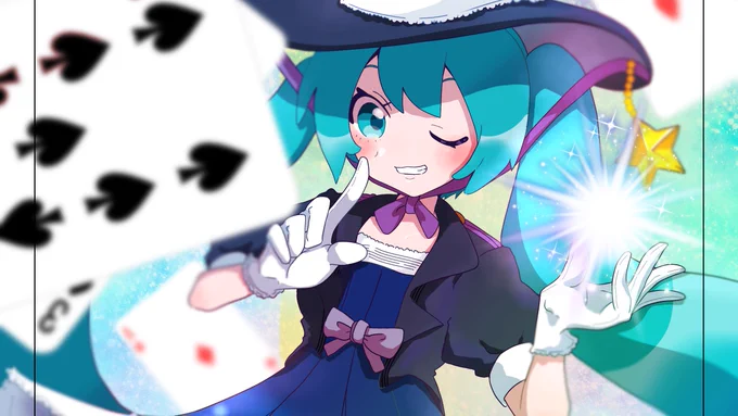 マジカルミライ2013アンソロジー 『Magical glitter』  今日から参加者様の作品紹介ポストを 引用する形で参加者様をご紹介していきます 初日は主催なとり  あまりにも楽しくて3枚も出してしまいました… どうか生ぬるい目で見守ってあげてください  #マジカルミライ2013 #初音ミク #ボーマス56