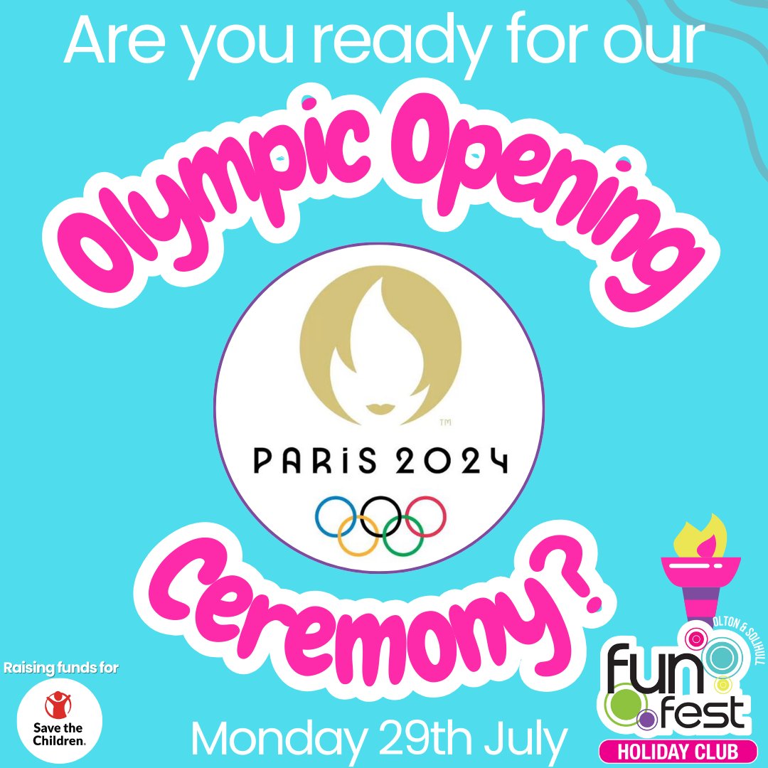 fest_fun's tweet photo. 🎉🏅 𝗢𝗹𝘆𝗺𝗽𝗶𝗰 𝗢𝗽𝗲𝗻𝗶𝗻𝗴 𝗖𝗲𝗿𝗲𝗺𝗼𝗻𝘆 - 𝟮𝟵𝘁𝗵 𝗝𝘂𝗹𝘆! 🏅🎉

Come join the fun at Fun Fest Olton and Fun Fest Solihull this summer! 🌞✨ 

We're kicking off our Fun Fest Olympic Summer with an exciting opening ceremony you won't want to miss! https://t.co/Xky9X8Pjqp