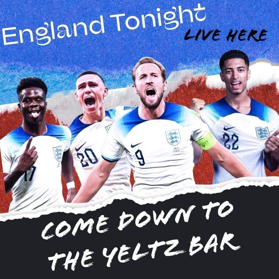TheYeltzBarB63's tweet photo. 𝗛𝗼𝘄 𝗔𝗿𝗲 𝗬𝗼𝘂𝗿 𝗡𝗲𝗿𝘃𝗲𝘀
You won't want to miss this one. 🏴 v 🇪🇸 final tonight at 8 - we're open from 2 🍻
4 𝘗𝘪𝘯𝘵 𝘗𝘪𝘵𝘤𝘩𝘦𝘳𝘴 - £3 𝘈 𝘗𝘪𝘯𝘵 𝘍𝘰𝘳 10 𝘔𝘪𝘯𝘶𝘵𝘦𝘴 𝘈𝘧𝘵𝘦𝘳 𝘌𝘢𝘤𝘩 𝘌𝘯𝘨𝘭𝘢𝘯𝘥 𝘎𝘰𝘢𝘭
#TheYeltzBar #Halesowen #B63 #EURO2024 https://t.co/uPXuuKBidE