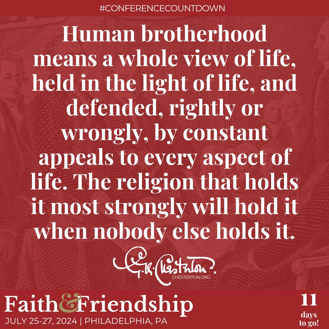 chestertonsoc's tweet photo. #GKChesterton
(“The Superstition of Divorce,” The New Witness, March 22, 1918)
https://t.co/GNvJhYH5sc
#GKC #Chesterton #ChestertonConference #ConferenceCountdown #GKCinPHL #DailyChesterton #DailyQuotes #FaithAndFriendship #Brotherhood https://t.co/nN4v5yhsIq