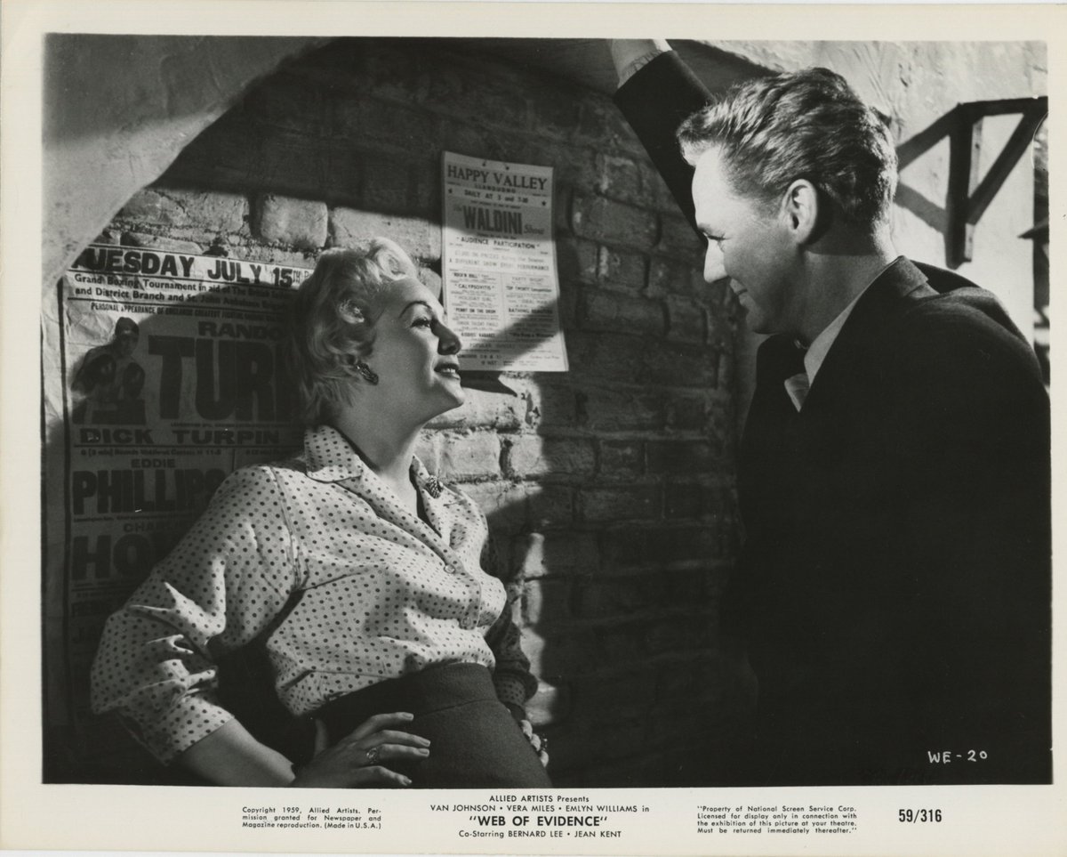 WEB OF EVIDENCE – on <a href="/TalkingPicsTV/">Talking Pictures TV</a> at 2.35pm – was directed by Jack Cardiff, who had been Michael Powell’s cinematographer and had won an Oscar for BLACK NARCISSUS. He would go on to be nominated as Best Director for SONS AND LOVERS.
