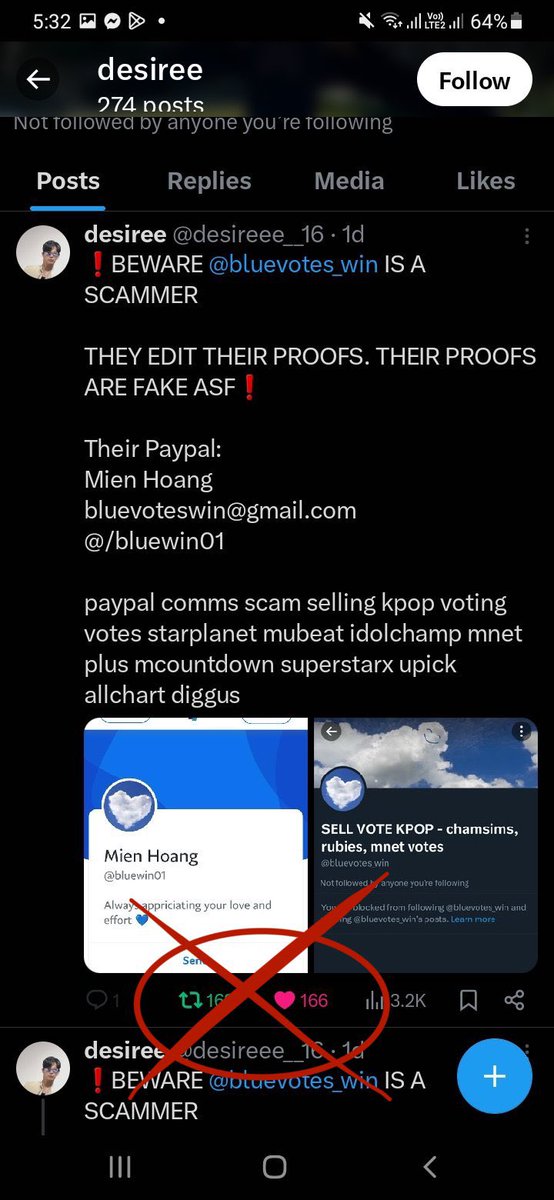 bluevotes_'s tweet photo. ❌I will not count proof you follow @.desireee__16 &amp; retweet her tweet, then put it under my giveaway, tks!
❌Giveaway k nói theo dõi acc kia. Mình k tính proof như v.

@.desireee__16을 팔로우하고 그녀의 트윗을 리트윗한 다음 내 경품에 포함된 증거는 계산하지 않겠습니다. 감사합니다 https://t.co/aQBYMDgy5L