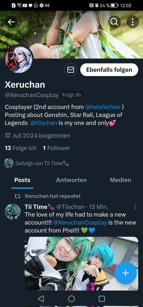 THIS IS LEGIT MY 2ND ACC
I will post more Cosplay content on there!!
So if you enjoy what I do feel free to follow me on there ☺️💕