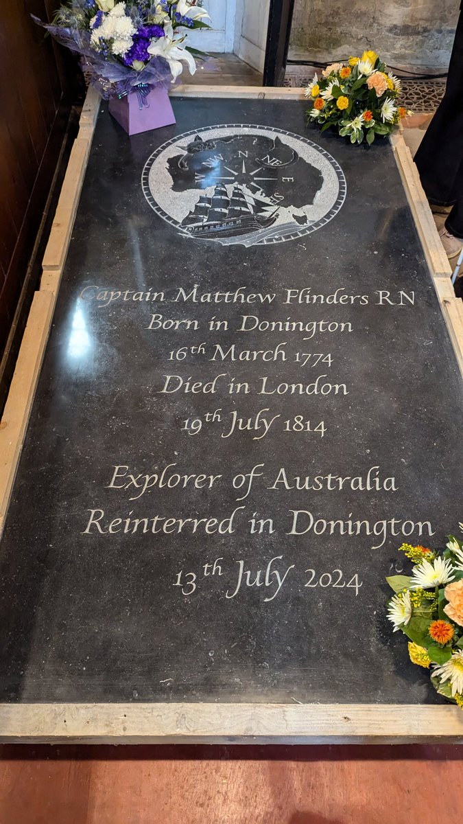Halfpennytweets's tweet photo. For those who worked on HS2 here is new stone to cover Mathew Flinders grave https://t.co/QUnB87PWJb
