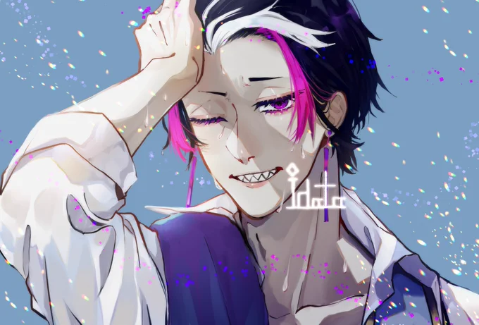 ツイステオリキャラでリハビリイラストただいまです皆様!!!!またイラスト描き始めるのでいつも通り仲良く、よろしくお願いします 