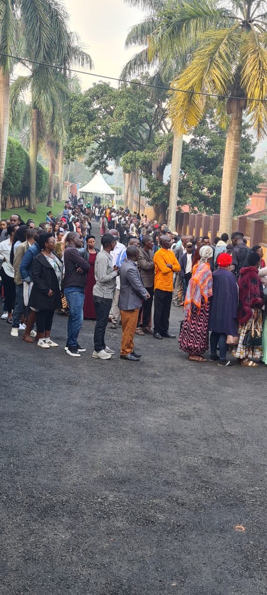 Serious social &amp; political scientists should research this. Why do Rwandans living outside Rwanda, whose government is supposed to be a “terrible dictatorship”, go to vote in large numbers, in elections that are easily dismissed by “experts”? This is at the embassy in Kampala.