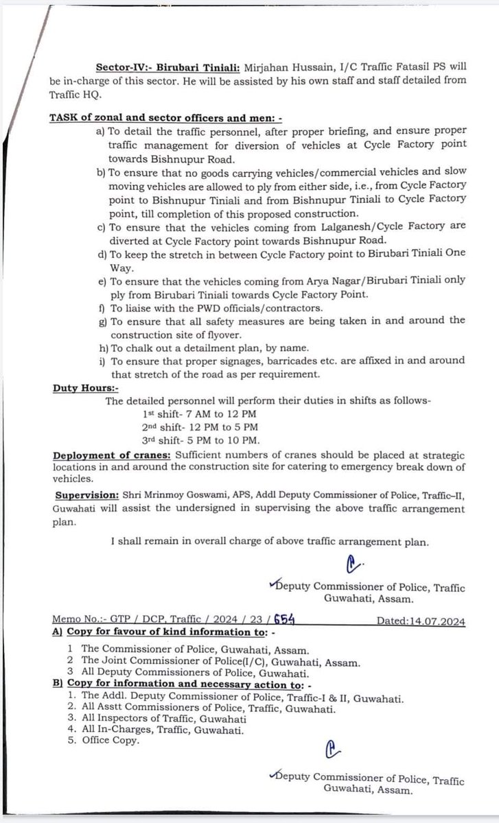 gauravpratimdey's tweet photo. TRAFFIC NOTIFICATION FOR BISNUPUR FLYOVER 

@guwahaticity https://t.co/chmyiTcm5f