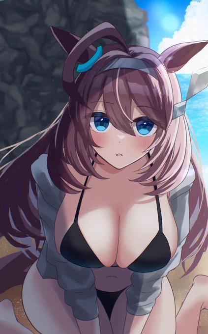 wip(青フィルター強め)#ウマ娘 #ミホノブルボン 