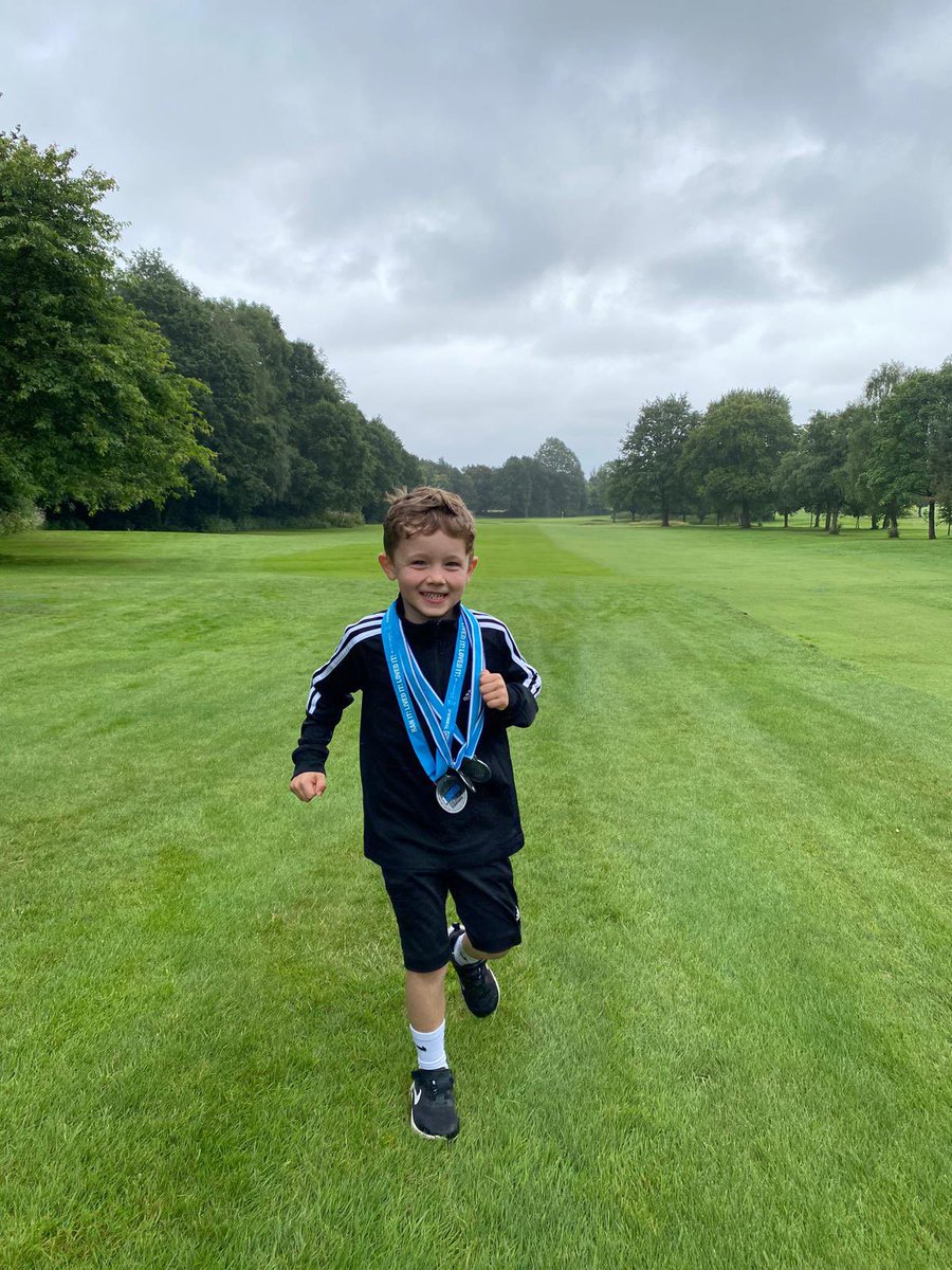 LeanneLMB's tweet photo. Ultra marathon certificate for Theo this morning (feat. Mum’s medals!) with the rest of the Parkrun crew - Alexander, Jake and Theo🥇 @juniorparkrunUK @Broadoak_Year2  #broadoakHFF24 https://t.co/l63CbKRSWo