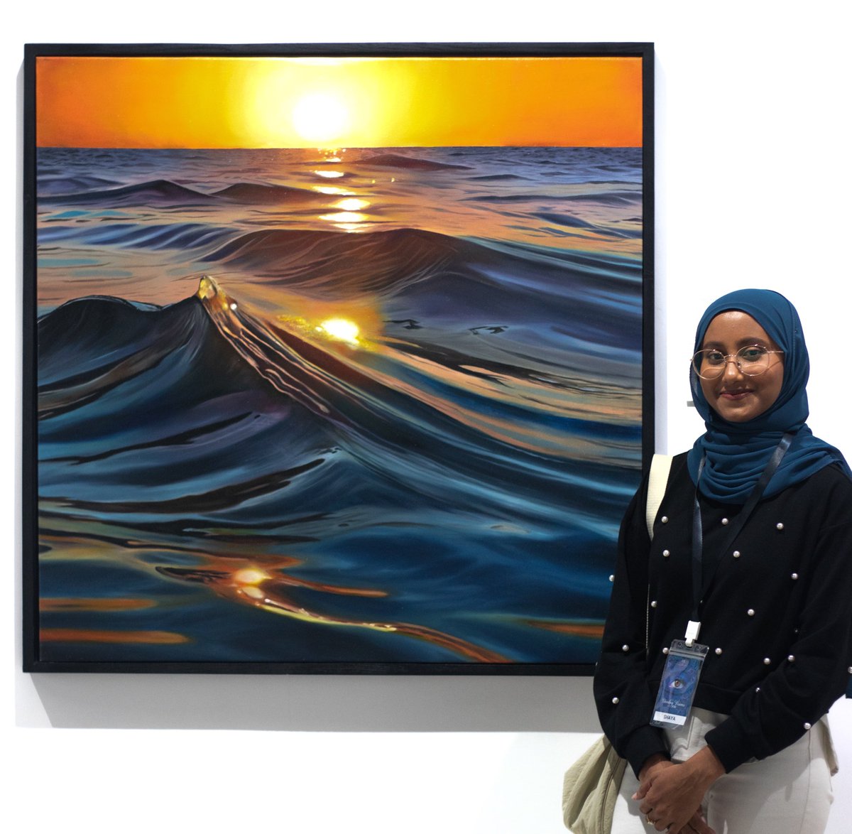 My painting for the Unveiling Visions 2024 Art exhibit. It’s a 40x40 inch oil painting named “Sunset Serenade”. I hope you guys like it!