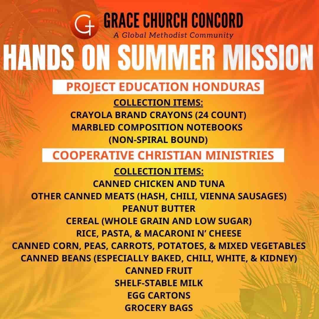 graceconcord_'s tweet photo. Don’t forget your donations…3 more Sundays left in July!! How much we can gather for these two incredible mission partners?? 

#GraceOnFire #ConnectGrowServe #Ignite #CCM #PEH https://t.co/uZiQ2WgwQX