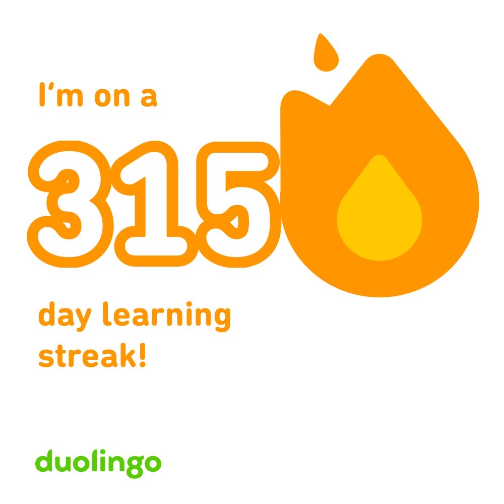 smilehumanbeing's tweet photo. #315day #多鄰國 #duolingo https://t.co/ukW6v17DWt