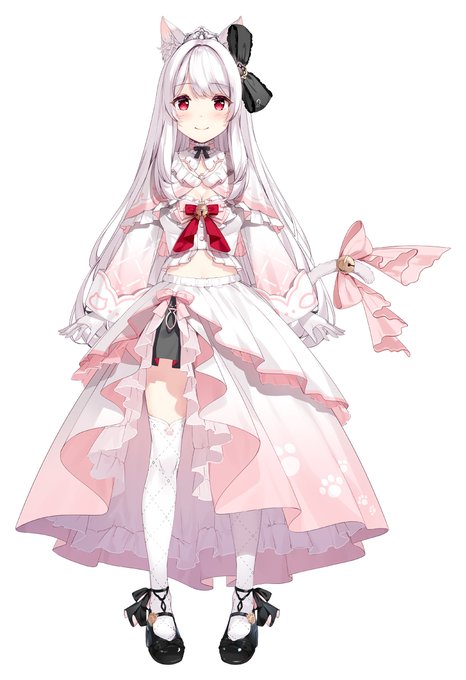 Vtuberの明堂しろねちゃん(@meidoshirone)の新衣装を描かせて頂きました! お姫様でありアイドルでもある感じです!!