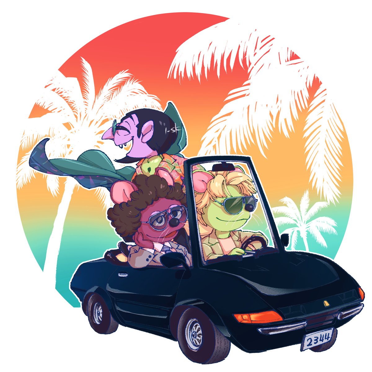 1_sk's tweet photo. MIAMI MICE🌴 https://t.co/oohYXjBICs