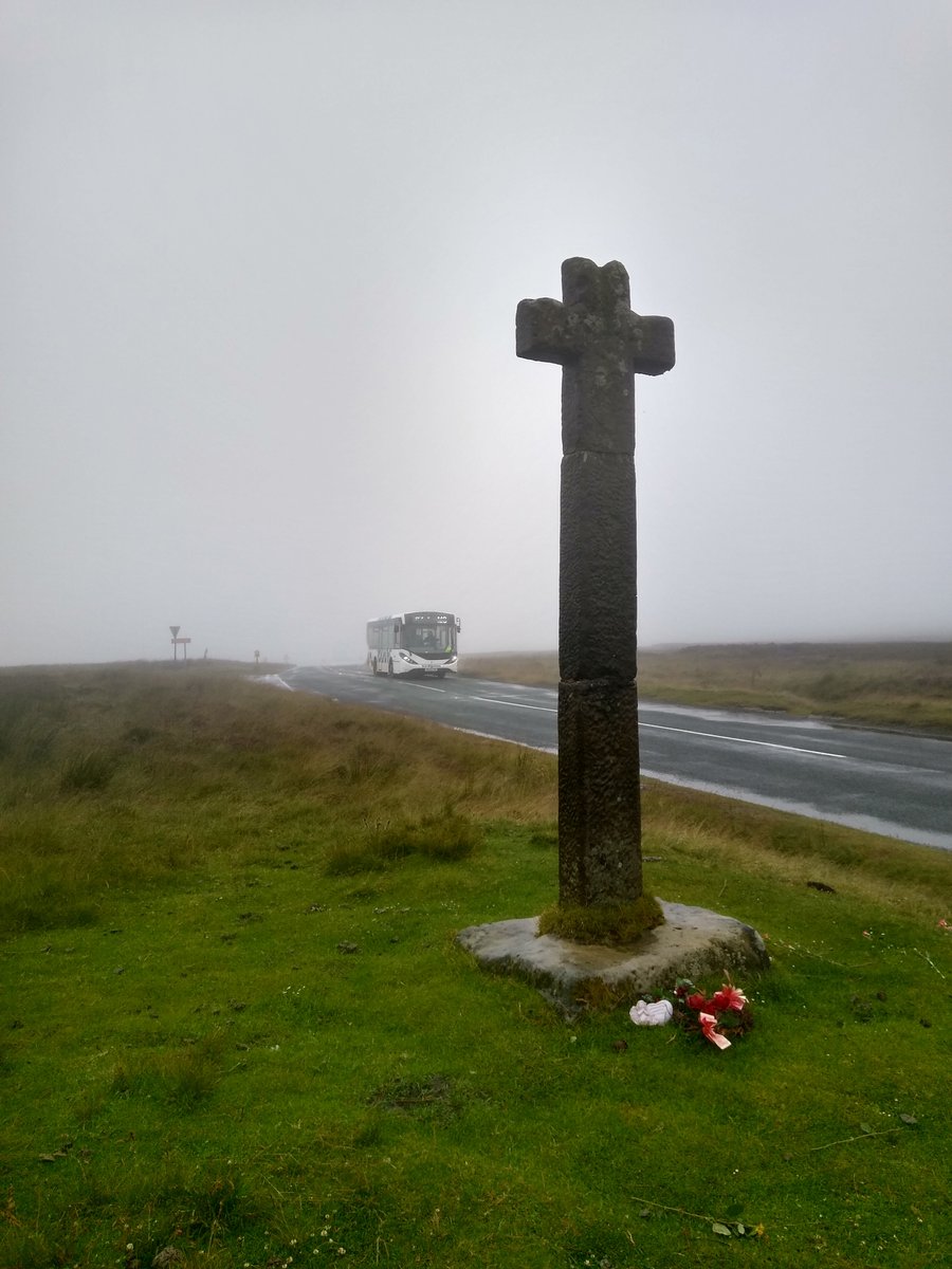 A great pleasure to find <a href="/GaryAPhilipson/">Gary Philipson</a>  getting off the Moorsbus M3 at a very soggy #Guisborough this morning. He'd been talking to our wonderful passengers all the way from #Middlesbrough and will tell the world about it on <a href="/BBCTees/">BBC Tees</a>  from 10 till 1 tomorrow. We can't wait!