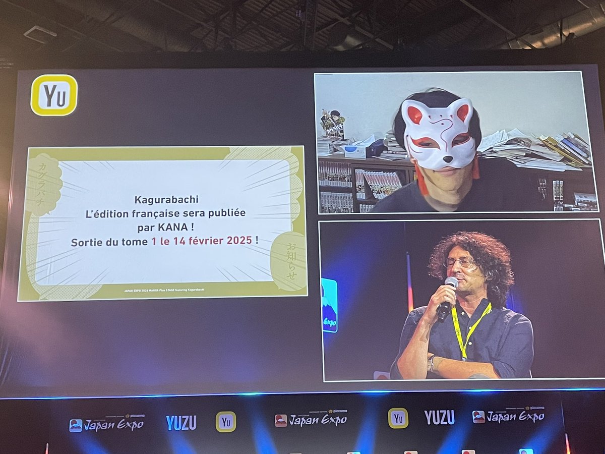 Annonce <a href="/japanexpo/">Japan Expo ⛩🗼</a> : Le manga Kagurabashi va sortir en France aux <a href="/EditionsKana/">Editions Kana</a> le 14 février 2025 et est disponible dès CE SOIR en français sur l’application <a href="/mangaplus_o/">MANGA Plus by SHUEISHA</a> !!!