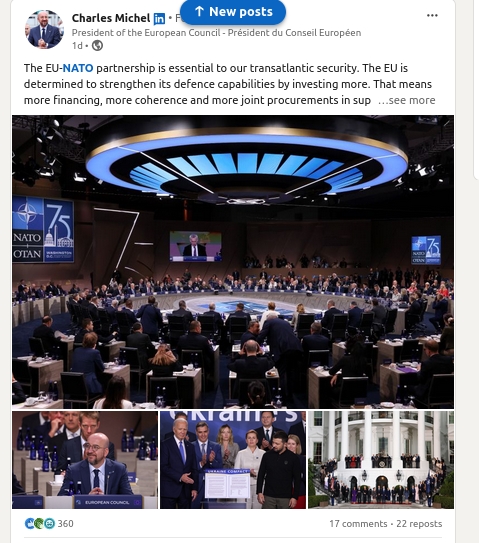 euroreform's tweet image. Charles Michel is a traitor to #Europe. As a self-declared "transatlanticist" he prioritizes Yankee foreign policy through its de-facto occupation force #NATO over Europe's priorities. The EU is ruled by traitors. That is why we need a democratic #Revolution - a European Spring✊