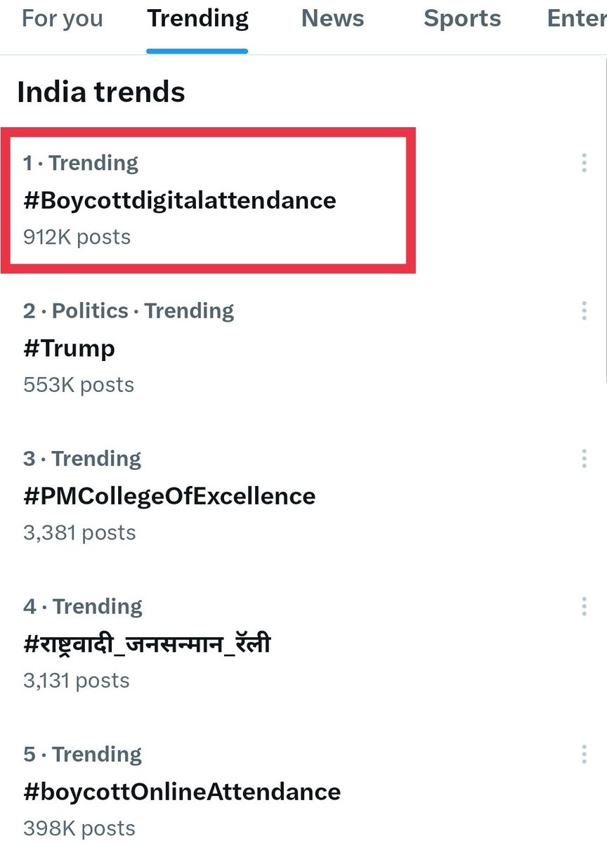 देखो उनको ऑनलाइन का ख़्वाब आया है,
और इधर ट्वीटर पर गुरुजनों का सैलाब आया है। 
गुरु जब विश्व निर्माता है तो स्वम का भाग्य भी लिख सकता है।
हमारा विरोध हमारी मांगों का है
विद्यालय तो हम प्रतिदिन ही जाते।
🔥🔥9 लाख पार,,,,🔥🔥
#boycottOnlineAttendance 
<a href="/Aamitabh2/">Amitabh Agnihotri</a> 
<a href="/DrDCSHARMAUPPSS/">Dr Dinesh Chandra Sharma</a>