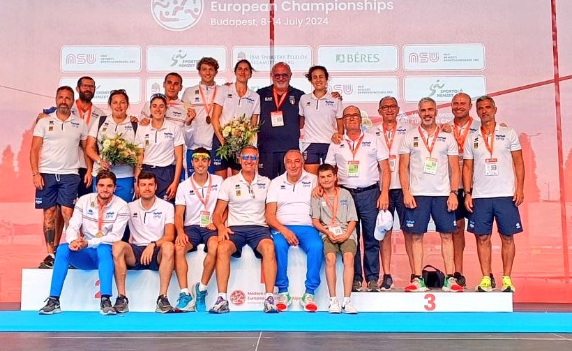giomalago's tweet photo. Super @Federpentathlon agli Europei di Budapest! Argento per Giorgio #Malan e doppio oro a squadre: successo grazie a Elena #Micheli, Alice #Rinaudo e Francesca #Tognetti e Malan trascina Federico #Alessandro e Matteo #Cicinelli al titolo maschile. Complimenti ad atlete, atleti, tecnici e alla Federazione presieduta da @FabrizioBittner