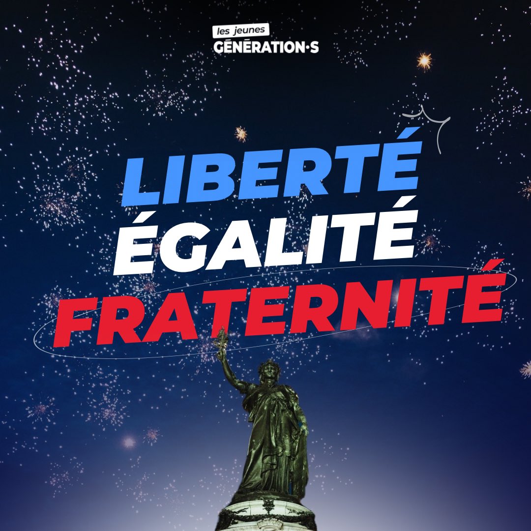 LesJeunesG's tweet image. Notre France est une terre d’accueil. Elle est profondément solidaire, égalitaire et fraternelle. Tout le monde y est chez soi. 

Notre France n’est pas et ne sera jamais celle de Le Pen et Bardella.

Nous nous battrons toujours pour empêcher cela.

Bonne fête nationale 🇫🇷
